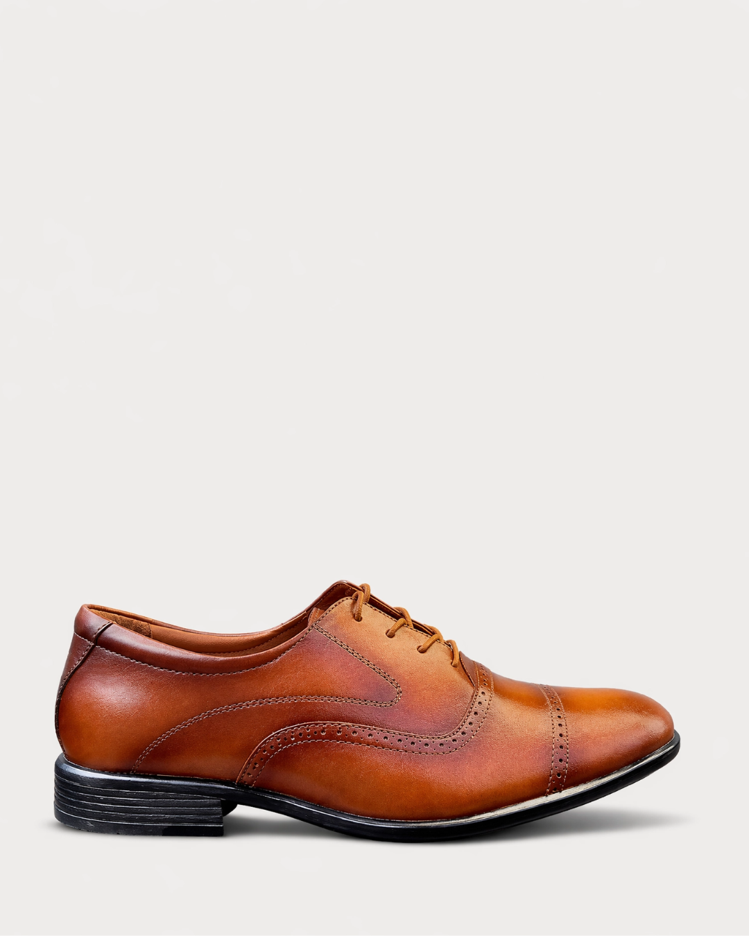 VERONA Oxford Quarter Brogue - Caramel