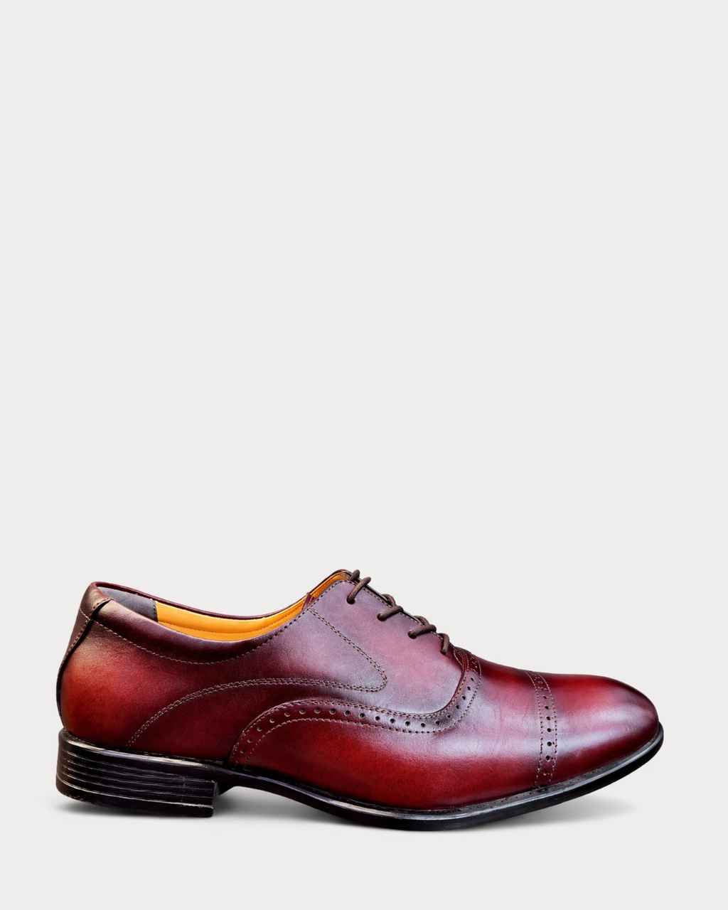 VERONA Oxford Quarter Brogue - Bordeaux