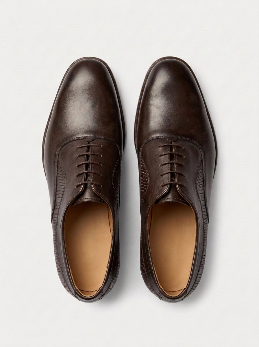 MILANO Oxford Semi-Brogue - Dark Coffe