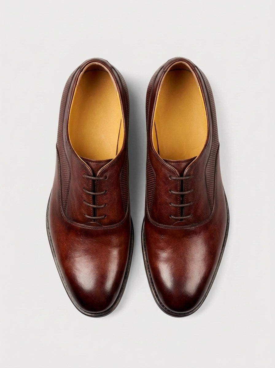 MILANO Oxford Semi-Brogue - Bordeaux