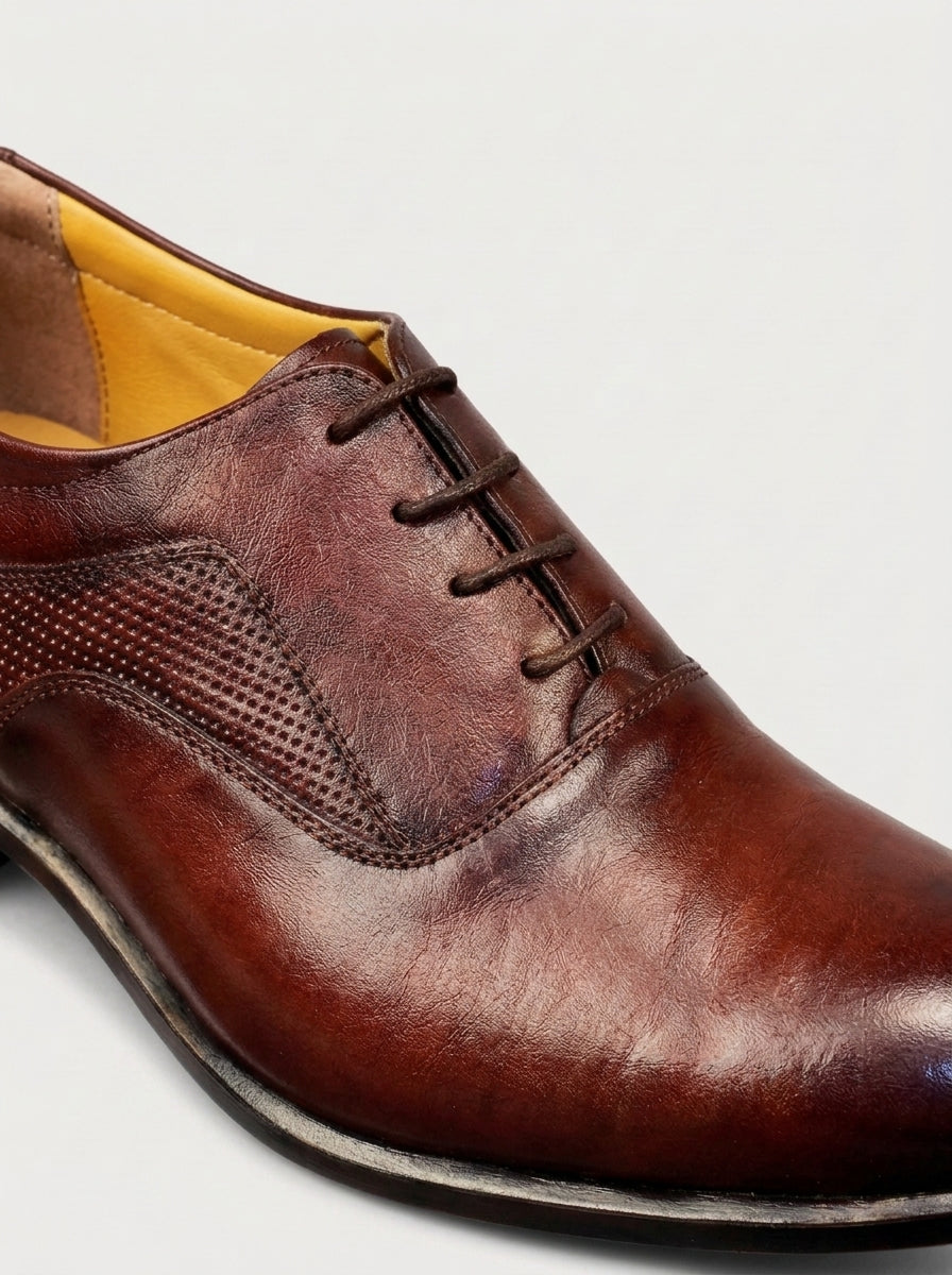 MILANO Oxford Semi-Brogue - Bordeaux