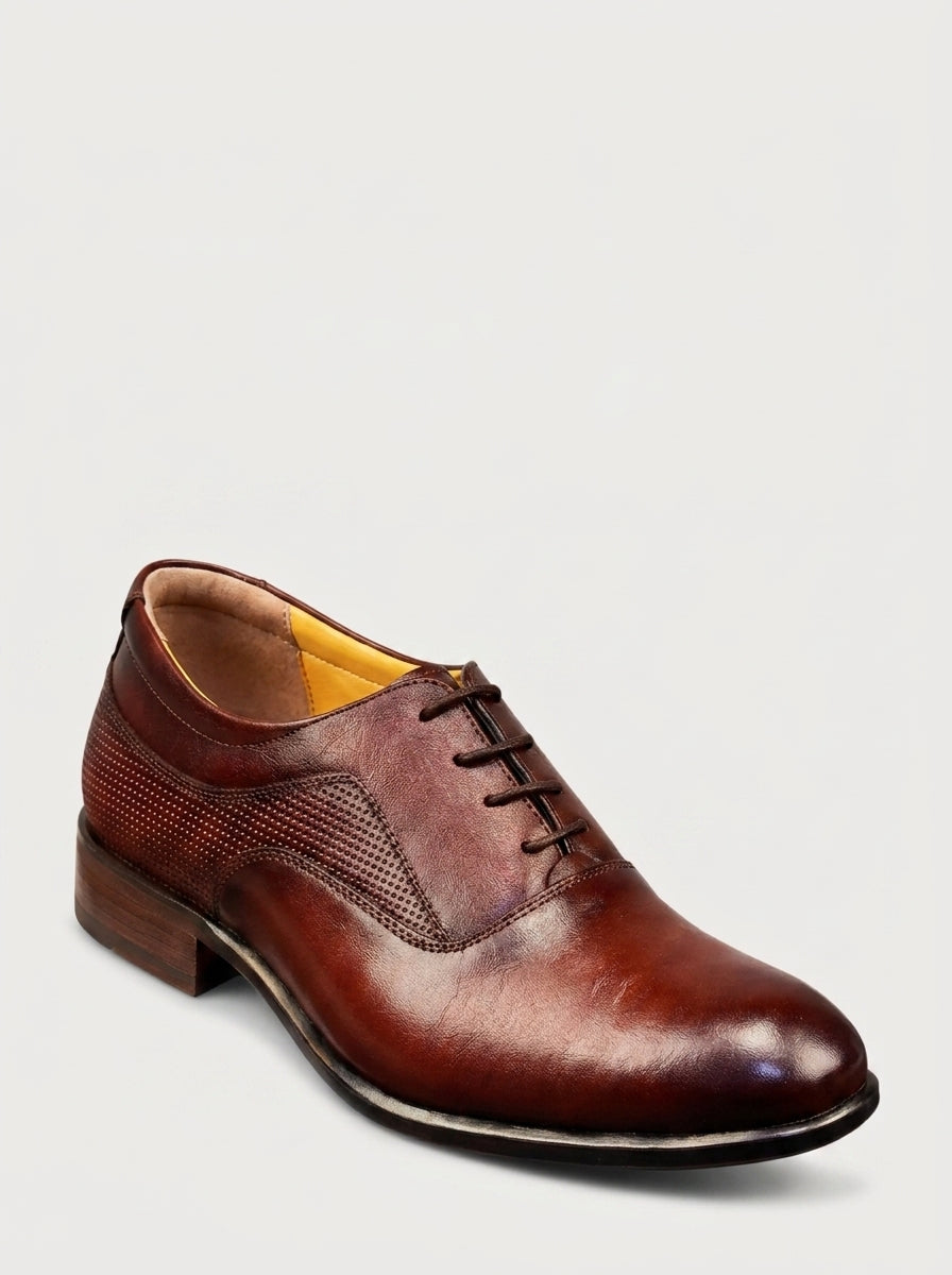 MILANO Oxford Semi-Brogue - Bordeaux