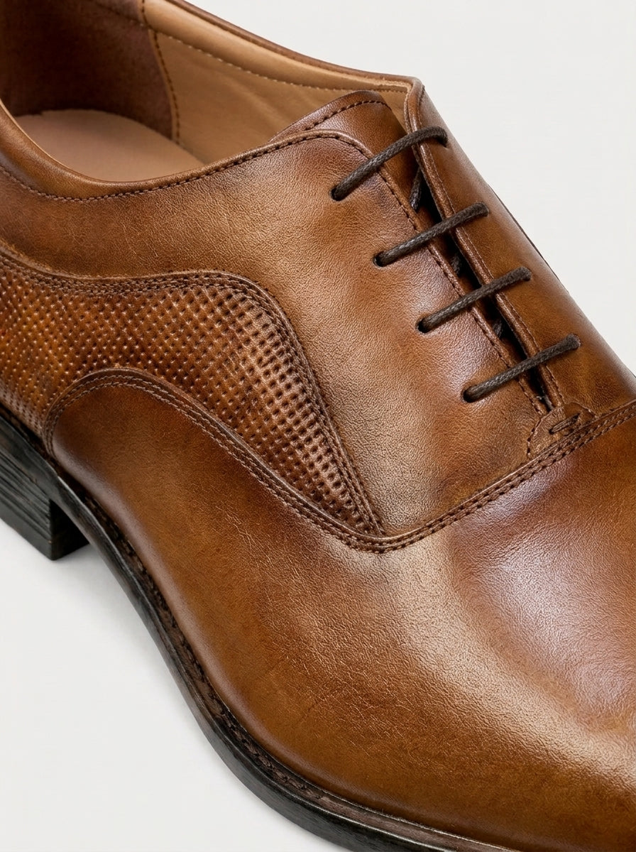 MILANO Oxford Semi-Brogue - Toffe