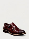 VENEZIA Monk Strap Charol - Bordeaux