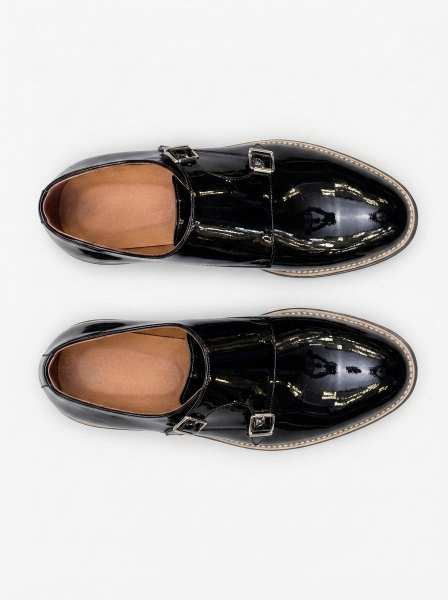VENEZIA Monk Strap Charol - Imperial Black