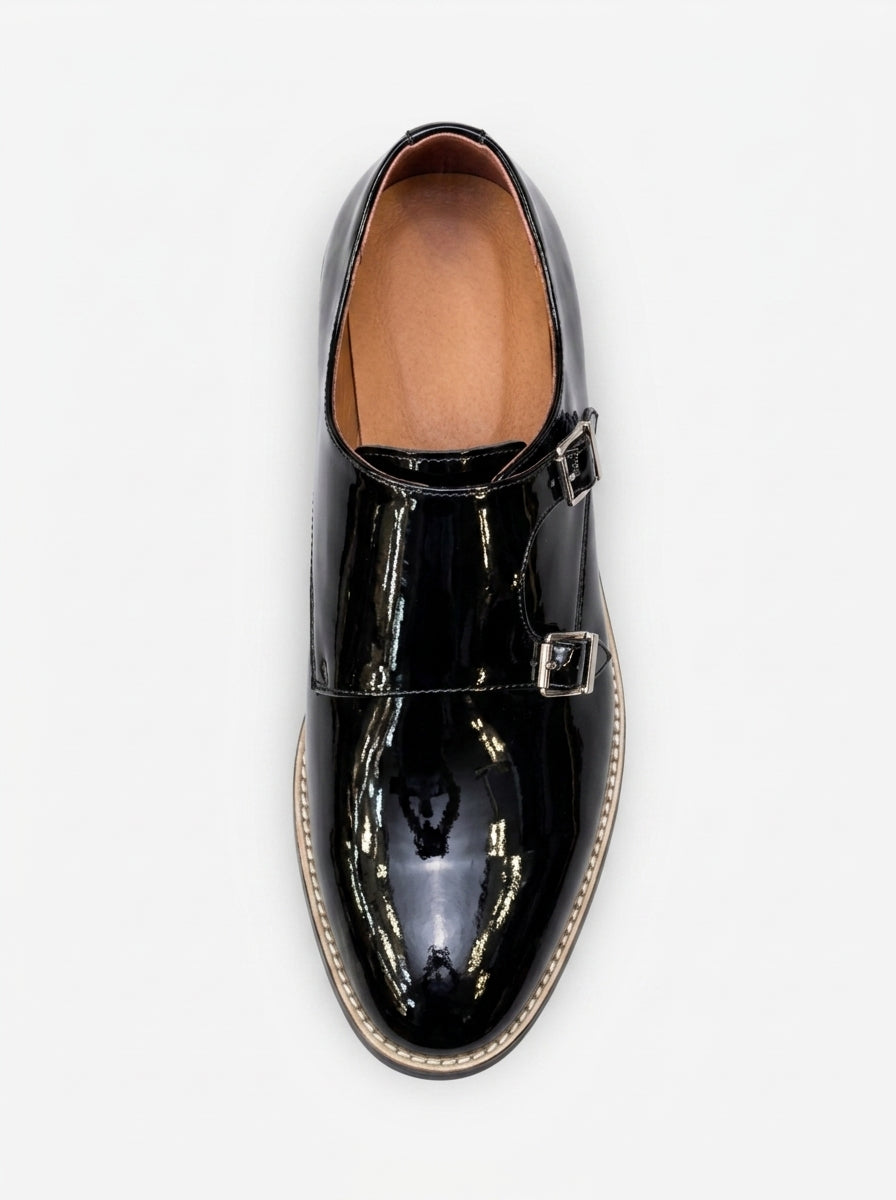 VENEZIA Monk Strap Charol - Imperial Black