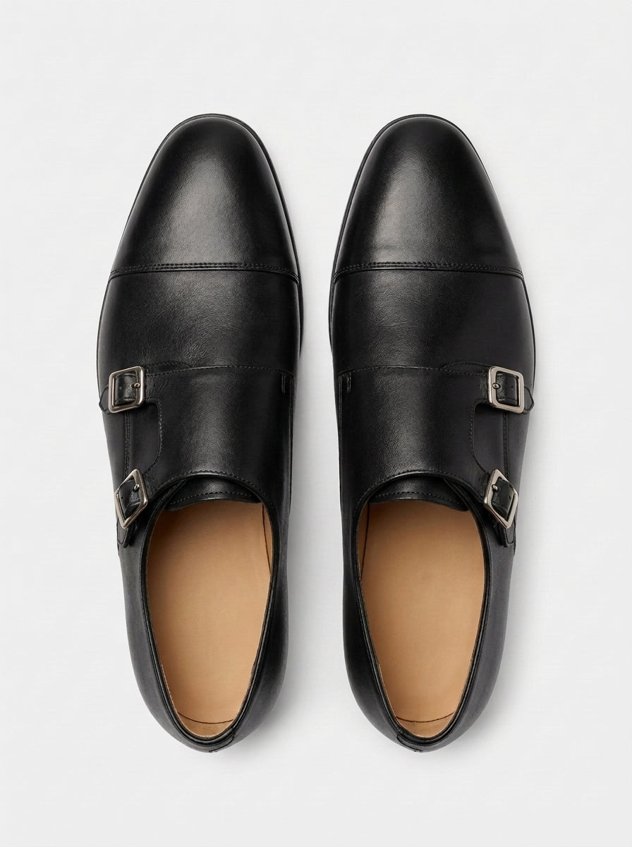 GÉNOVA Monk Strap Classic - Imperial Black