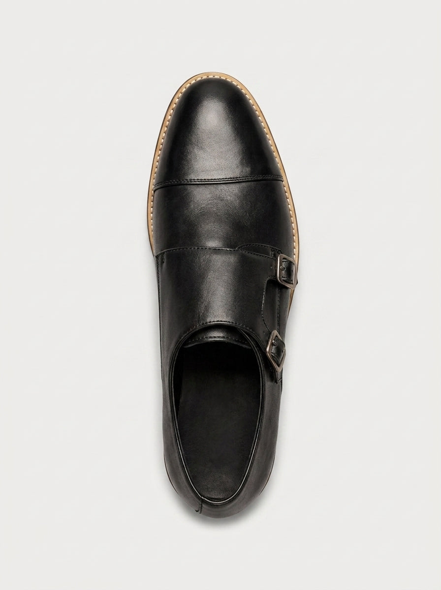 GÉNOVA Monk Strap Classic - Imperial Black