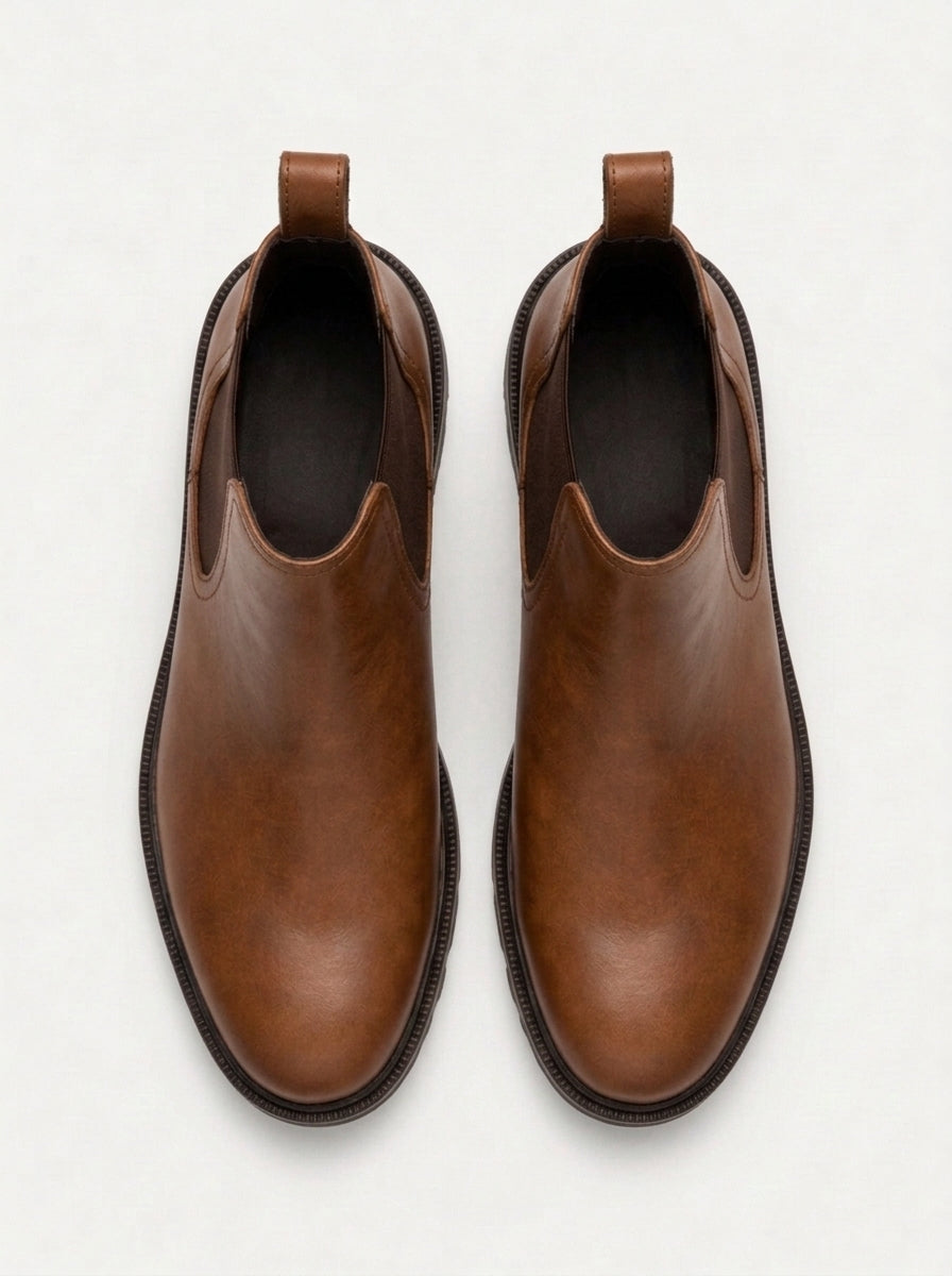 TURÍN Chelsea Boot - Dark Coffe