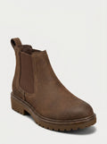 DOLOMEO Chelsea Boot Nubuck - Dark Coffe