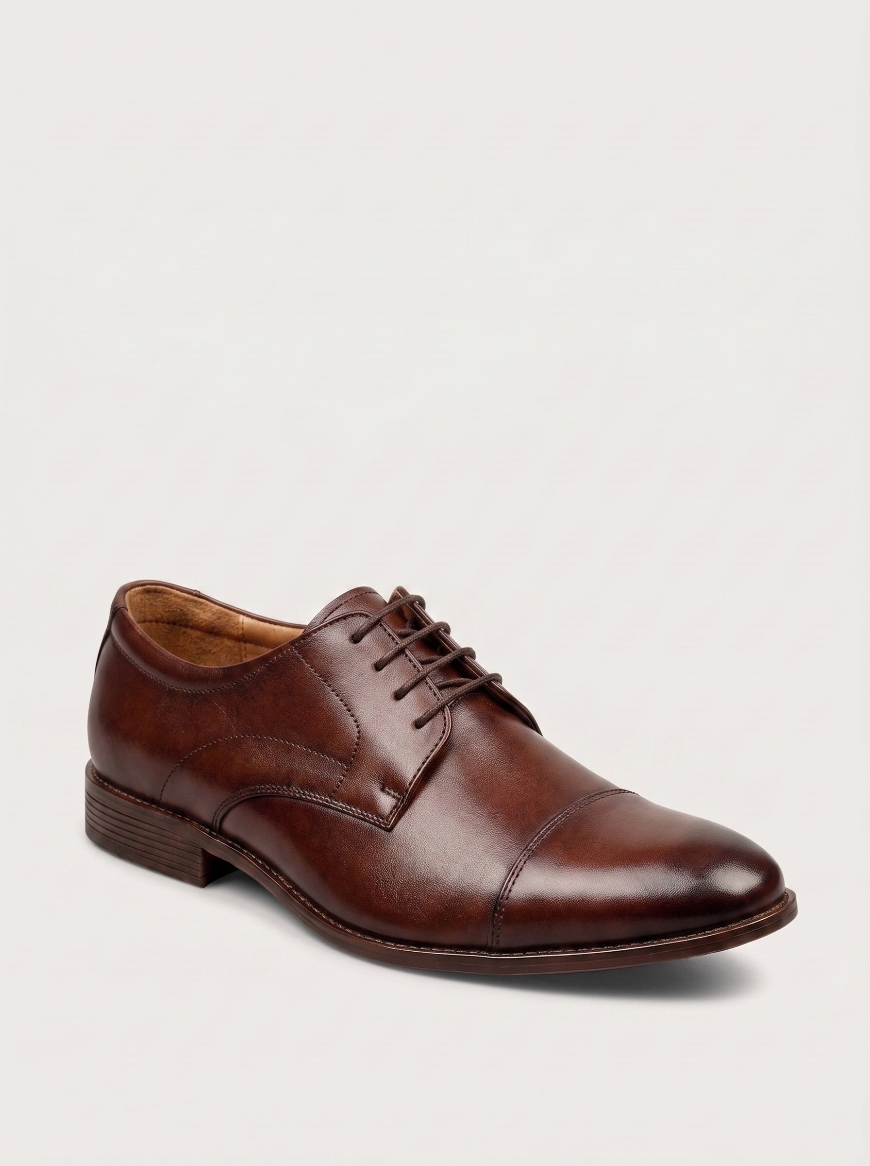 LUCCA Derby Cap Toe - Bordeux